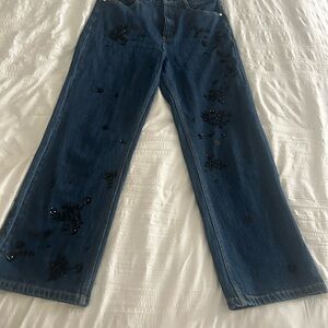 Pilcro Dark Blue Denim Jeans